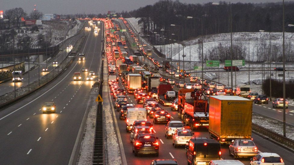 A global survey in 2019 found 48% of respondents work on their commute (Credit: Getty Images)